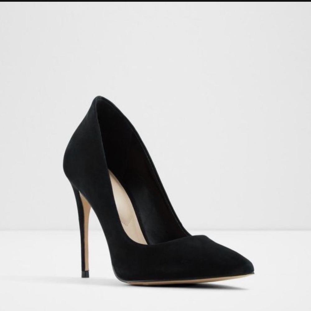 NEW Aldo - Cassedy Black Leather Stiletto Heels - 5